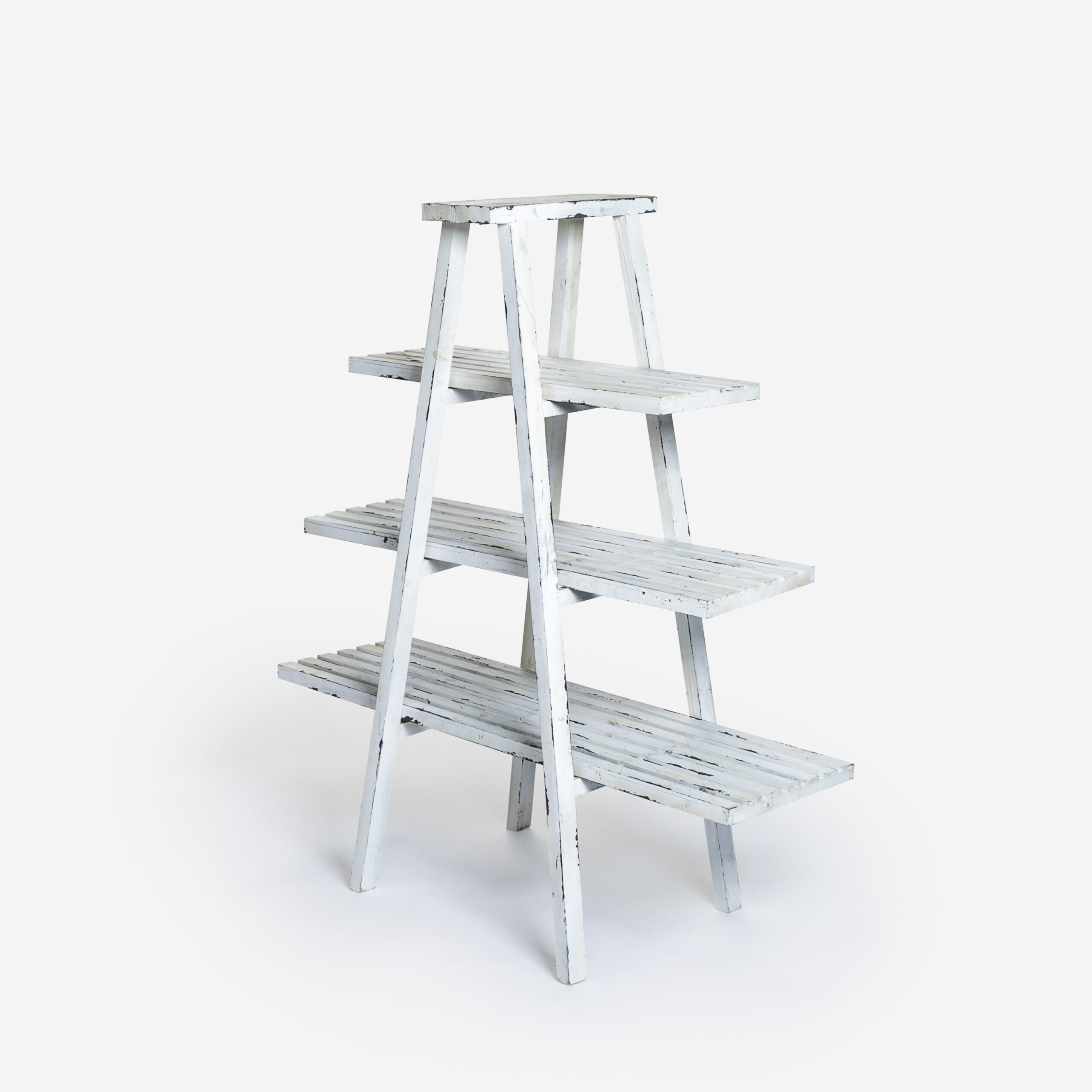 Small White Ladder Shelf Unit