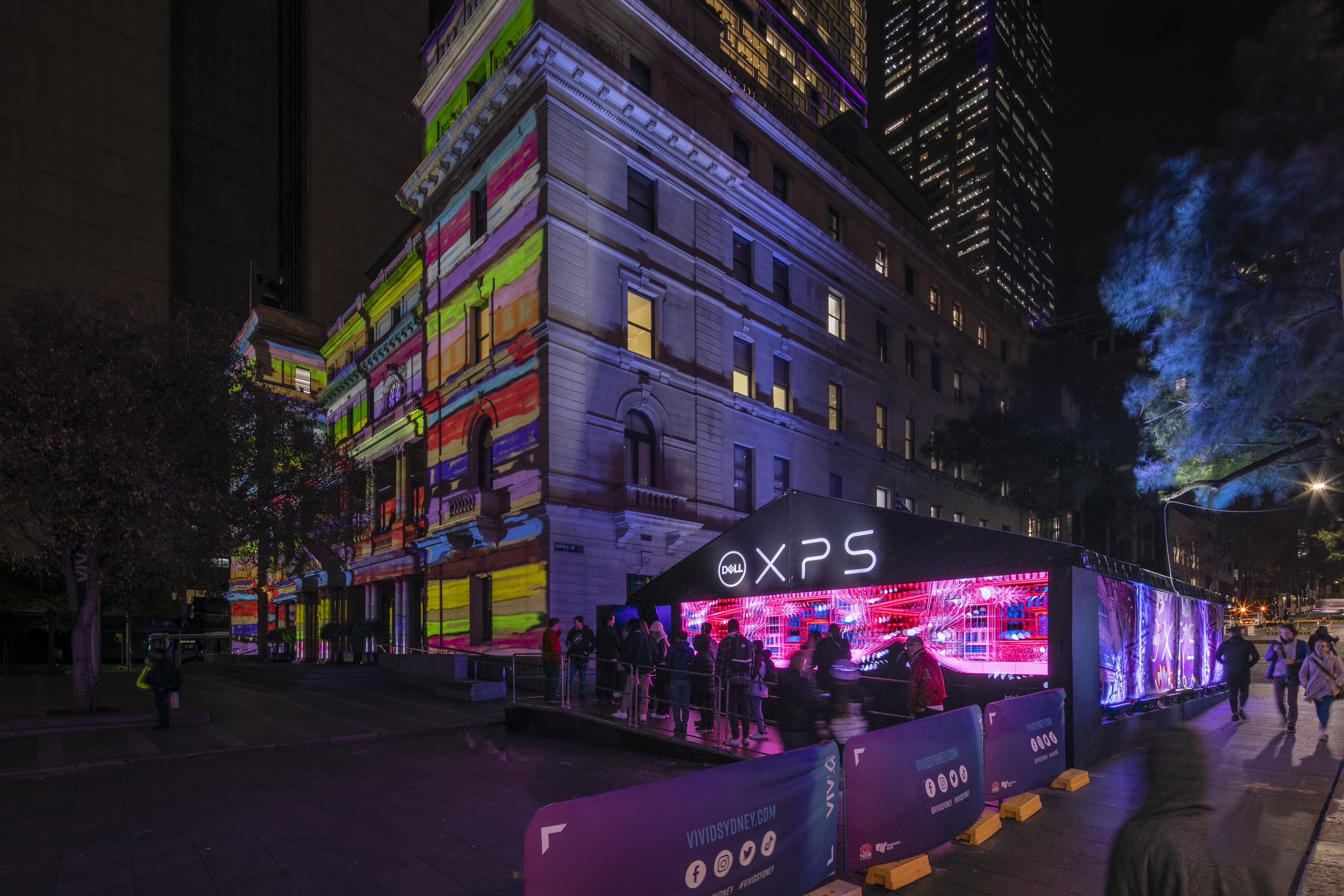 Custom Graphic Hocker Light-Up Marquee at Vivid for Dell Universe