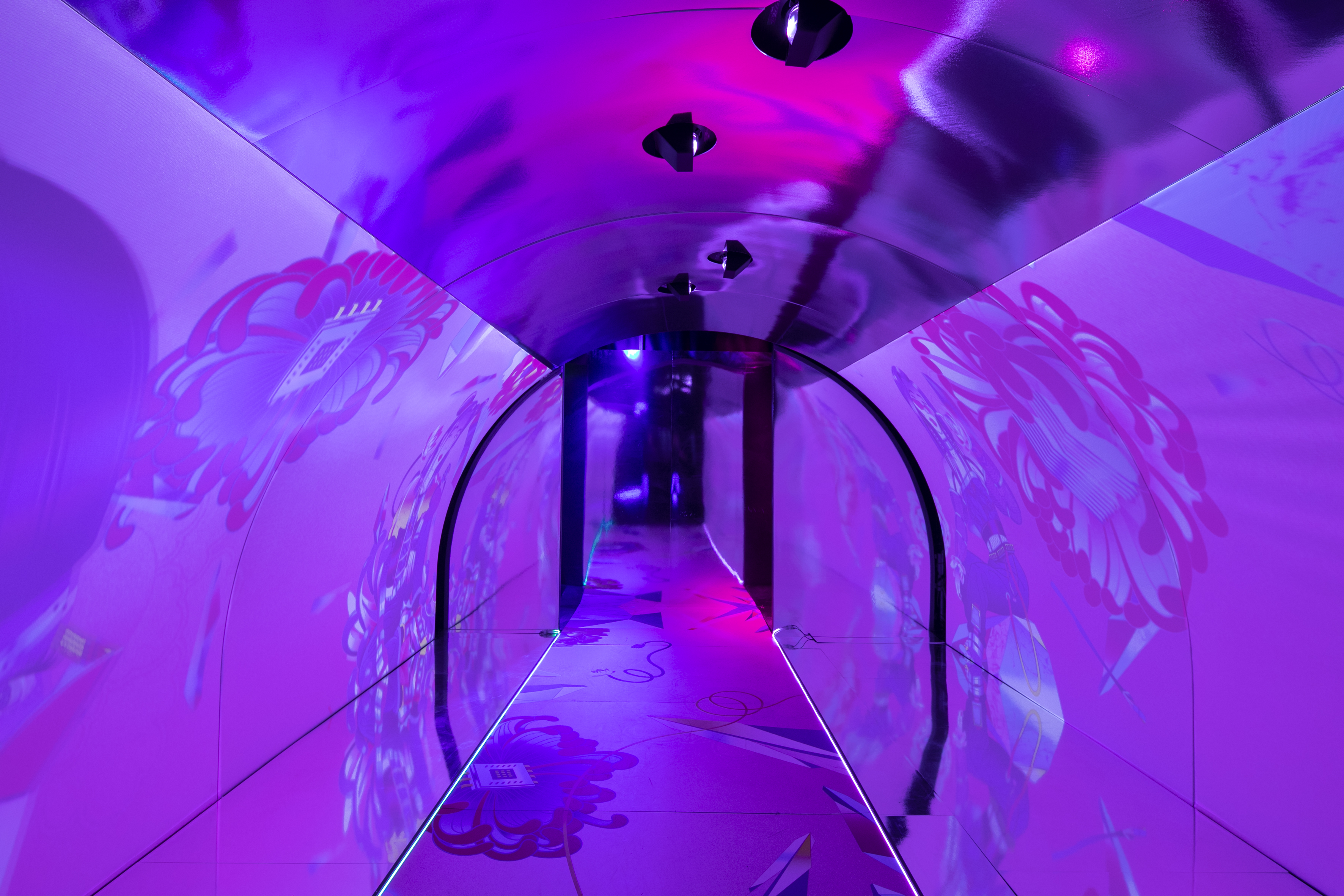 Inside Graphic Hocker Marquee for Dell at Vivid