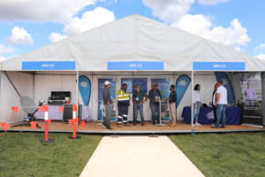 Custom Hocker Marquee at Western Sydney Airport for Safety Expo.