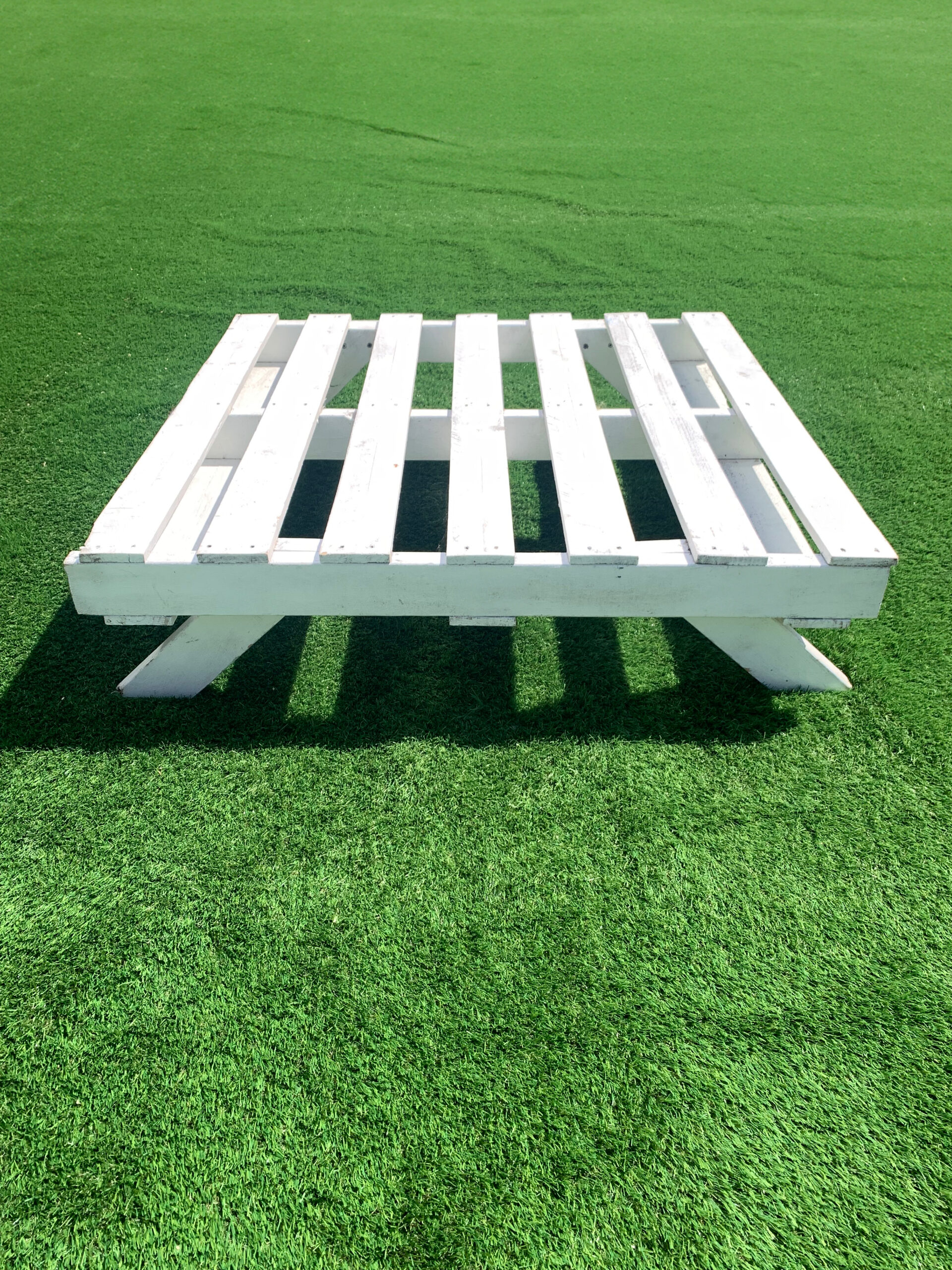 Pallet Picnic Table on grass